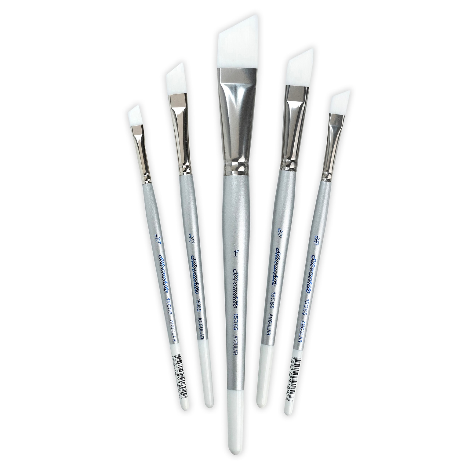 Silver Brush Silverwhite Angles, 5 Brushes (SLVSW1587)