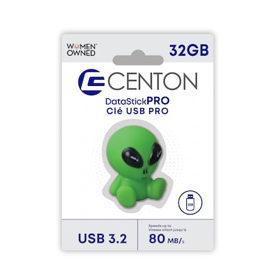 Centon 32GB USB 3.2 Type A Flash Drive, Green (C1-U3CS02-32G)