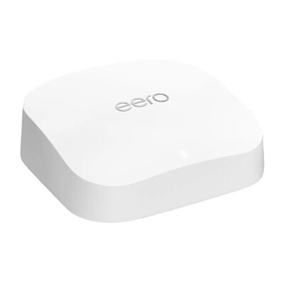 eero Pro 6E AX & AC2402 Tri-Band Mesh Wi-Fi Router, White (EOS011111)