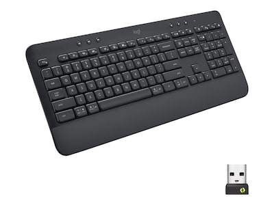 Logitech Signature K650 Comfort Full-Size Wireless Keyboard, Graphite (920-010908)