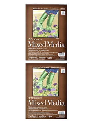 Strathmore 400 Series Mixed Media Pad 9 in. x 12 in. 15 sheets [Pack of 2](PK2-462-109)