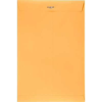 LUX 10 x 15 Kraft Clasp Envelopes 50/Pack, 28lb. Brown Kraft (1015C-BK-50)