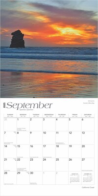 2025 BrownTrout California Coast 12" x 12" Monthly Wall Calendar (9781975474546)