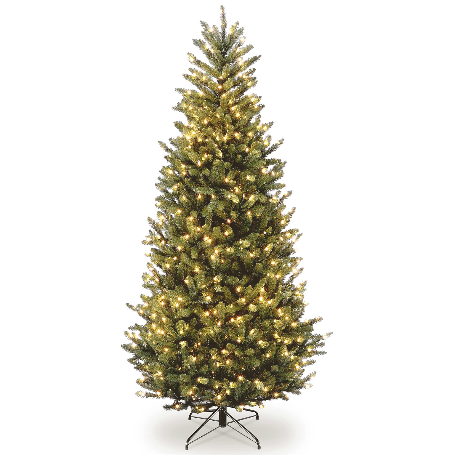 National Tree Company Natural Fraser Fir Artificial Christmas Tree, 6.5 ft., Clear Lights (NAFFSLH1-65LO)