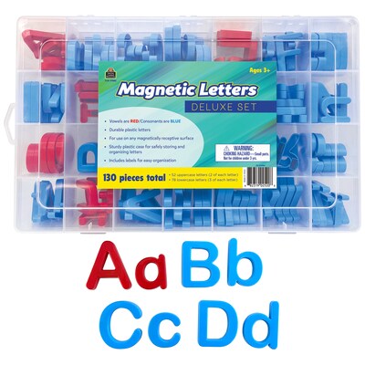 Teacher Created Resources Magnetic Letters Deluxe Set, 130 Pieces (TCR77582)