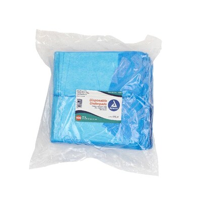 Dynarex Disposable Underpads, Latex Free, 17 x 24, 300/Carton (1341)