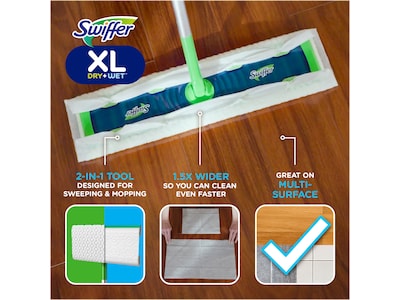 Swiffer Sweeper XL Dry + Wet Sweeping Kit, Multicolor (01096