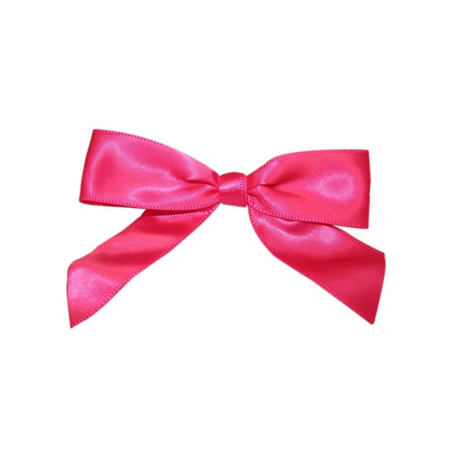 JAM Paper Ribbon Bows, Shocking Pink, 100/Pack (52640349198)