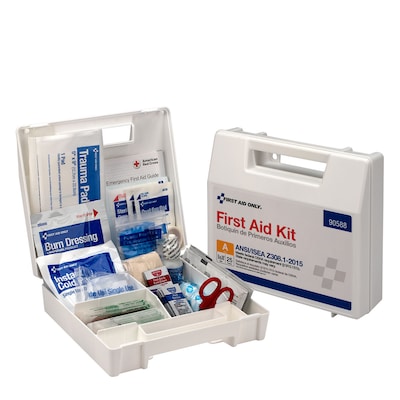 First Aid Only First Aid Kits, 89 Pieces, 25 People, White (90588)