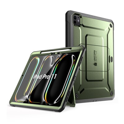 SUPCASE Unicorn Beetle Pro Plastic 11" Fullbody Case for iPad Pro 11" 5th Generation, Green