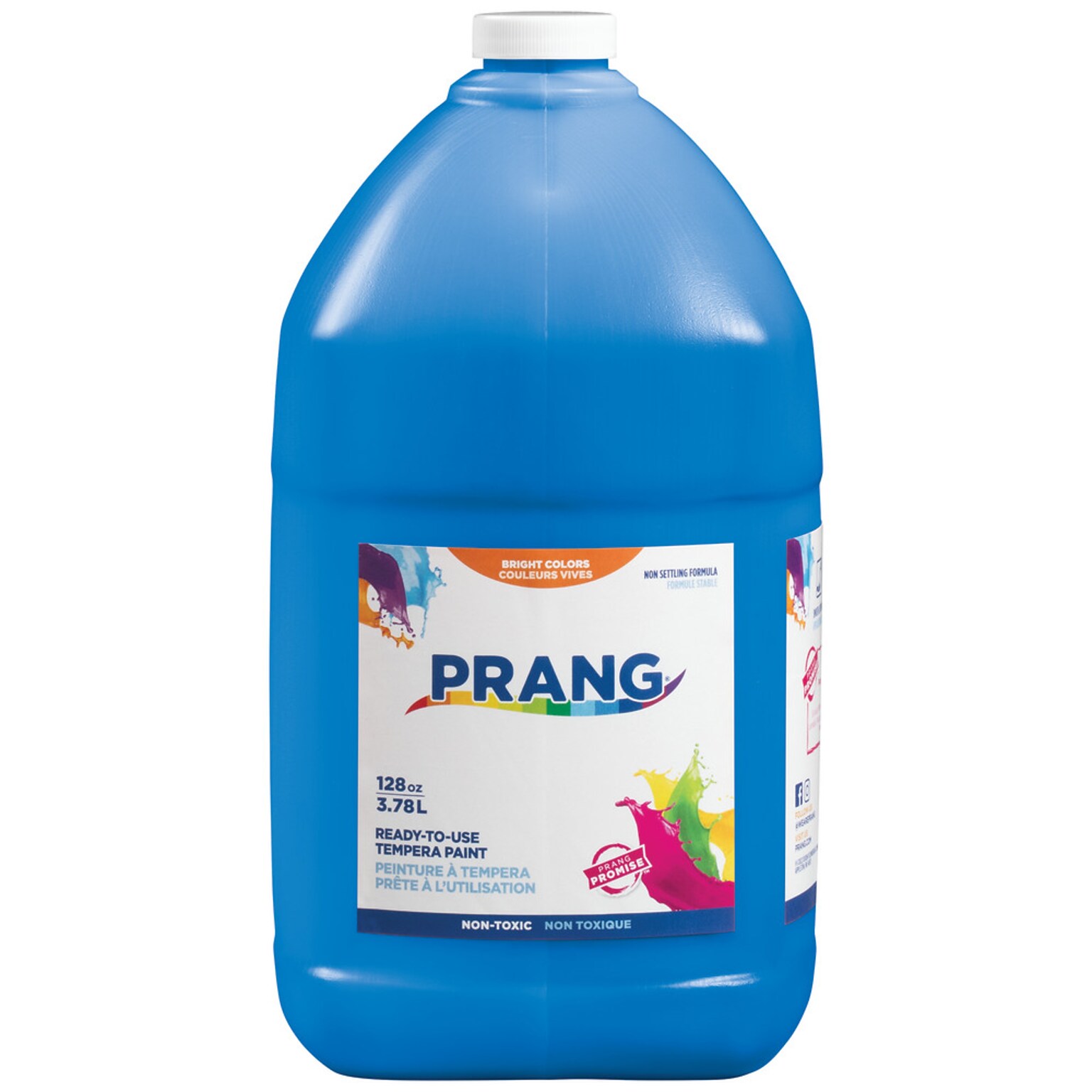 Prang Ready-to-Use Tempera Paint, Turquoise, 128 oz. (DIX22819)