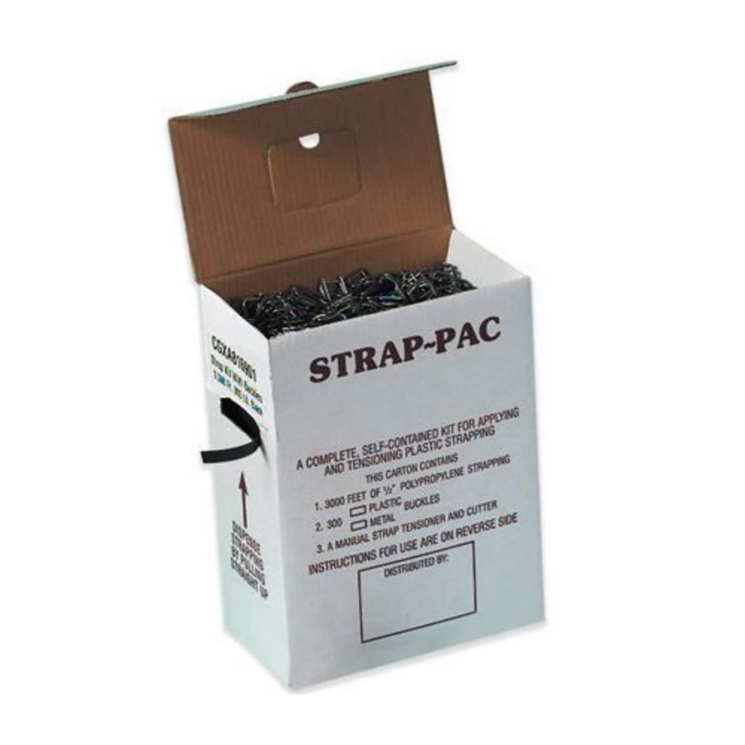 Poly Strapping Kits; 300 Metal Buckles/Box