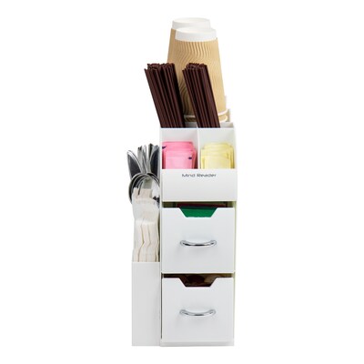 Mind Reader 'Combo' 2 Piece Drawer and Condiment Organizer, White