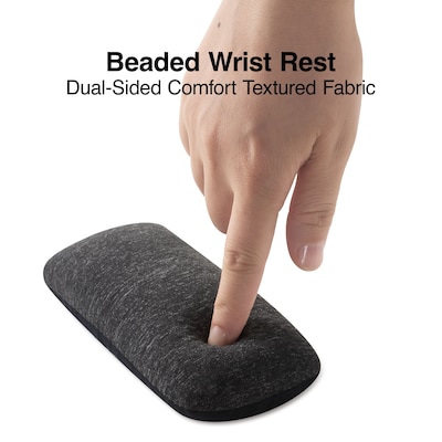 Quill Brand® Beaded Add-A-Pad Ergobeads Wrist Rest, Black (23942)