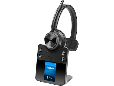 Poly Savi 7410 Office Series Wireless Noise Canceling Bluetooth Mono On-Ear Headset (8L7D5AA#ABA)