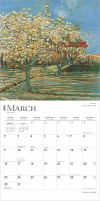 2025 BrownTrout Vincent van Gogh 12" x 12" Monthly Wall Calendar (9781975477929)