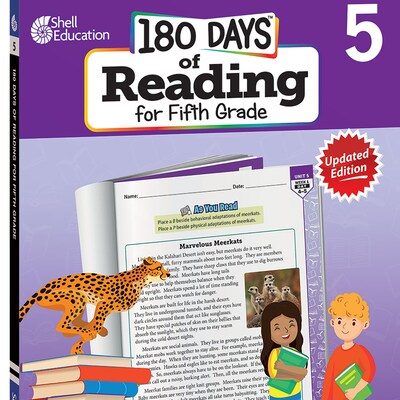 Shell Education 180 Days of Reading 2nd Edition, Grade 5 (SEP135047)