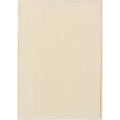 Plaid Plaque Unprimed Tan Plywood Art Boards, 7.25" x 5", 12/Pack (PDE96291-12)