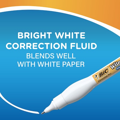 BIC Wite-Out Shake 'N Squeeze Correction Pen, White (50694/WOSQPP11)