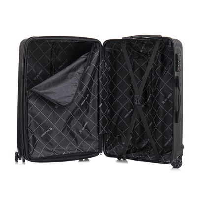 US Army FOX PRO 20" Hardside Carry-On Suitcase, 4-Wheeled Spinner, TSA Checkpoint Friendly, Black (USLFPRO00S-BLK)