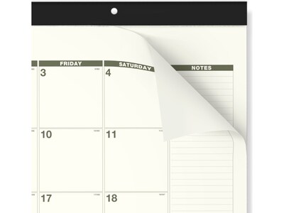 2025 AT-A-GLANCE Recycled 21.75 x 17 Monthly Desk Calendar, Green/Black (SK32G-00-25)