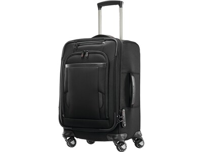 Samsonite 22.4 Carry-On Suitcase, 4-Wheeled Spinner, TSA Checkpoint Friendly, Black (127373-1041)