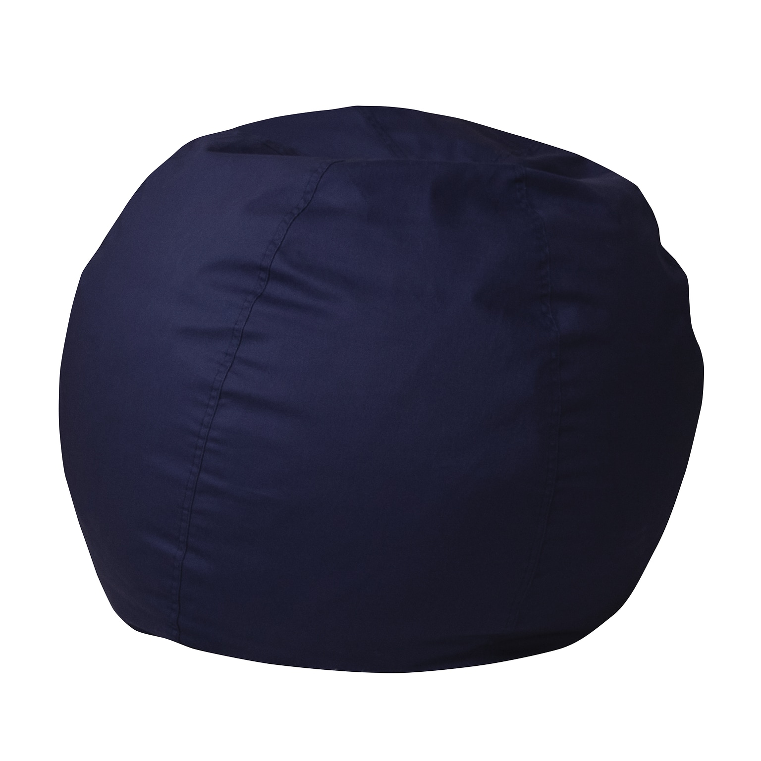 Flash Furniture Cotton Twill Bean Bag Chair, Navy Blue (DGBEANSMSLDBL)