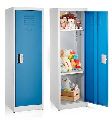 AdirOffice 48H Single Tier Blue Storage Locker (ADI629-01-BLU-DL)