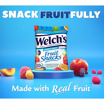 Welchs Fruit Snacks Mixed Fruit, 0.8 oz, 66/Box (PIM68868)