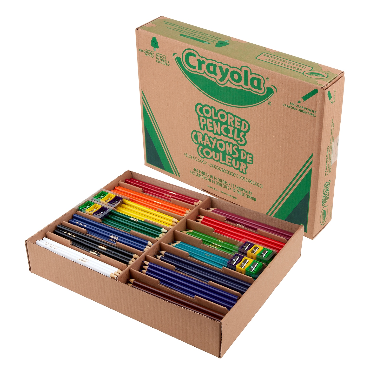 Crayola Colored Pencil Classpack, Assorted Colors, 474/Pack (BIN687509)