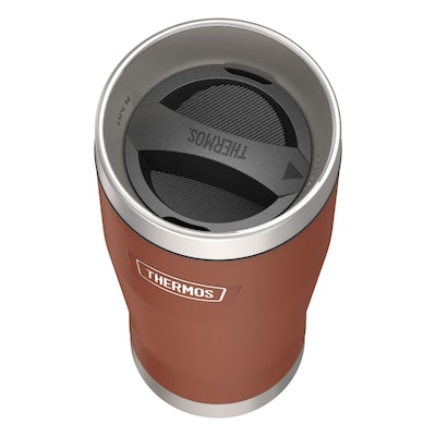 Thermos Icon Stainless Steel Vacuum Insulated Tumbler, 16 oz., Saddle (IS1012SD4)