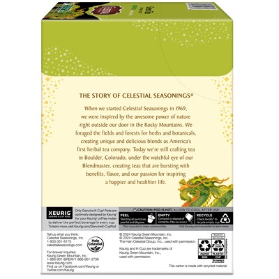 Celestial Seasonings Green Tea, Keurig® K-Cup® Pods, 96/Carton (14734)