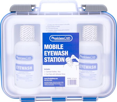 PhysiciansCare Mobile Eyewash Station, 6 pieces (91552)