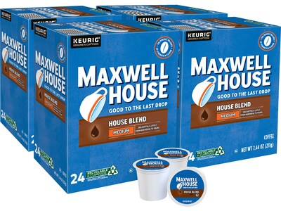 Maxwell House House Blend Coffee Keurig K-Cup Pod, Medium Roast, 96/Box (5303CT)