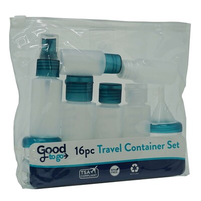 Handy Solutions Good To Go 16 Piece Travel Container Set - 6 ct Traypack, CT of 12 (72 ea)