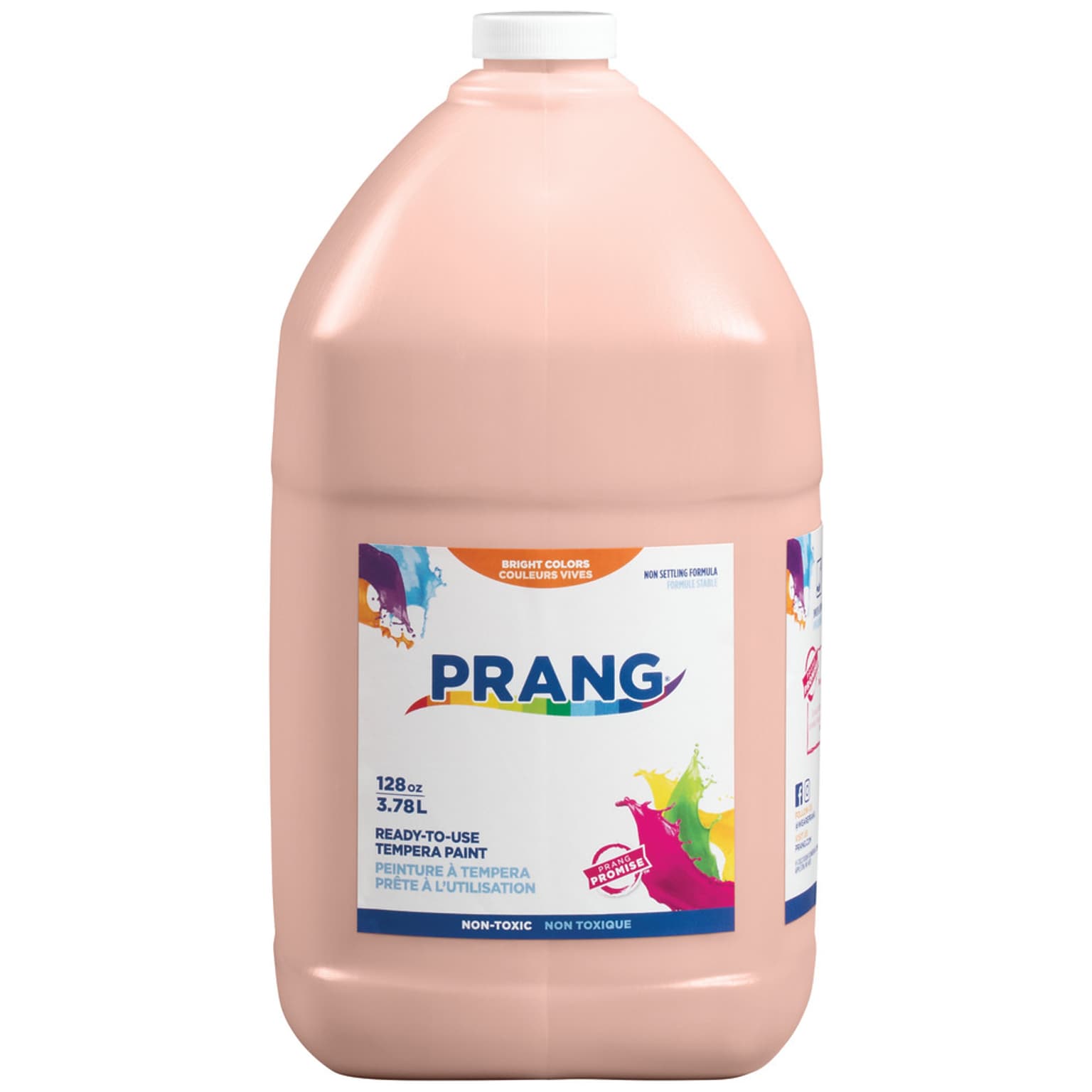 Prang Ready-to-Use Tempera Paint, Peach, 128 oz. (DIX22834)