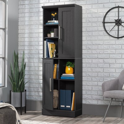 Sauder HomePlus 71"H Storage Cabinet with 6 Shelves, Raven Oak (435131)