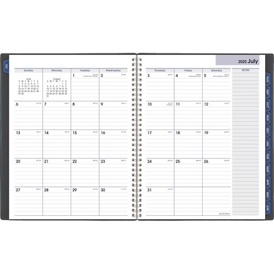 2025-2026 AT-A-GLANCE DayMinder 8.5" x 11" Academic Year Weekly & Monthly Planner, Plastic Cover, Charcoal (AYC545-45-26)