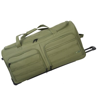 U.S. Army ROMEO 36" Polyester Telescoping Travel Duffel with Wheels, Tactical Green (USLROM36GRN)