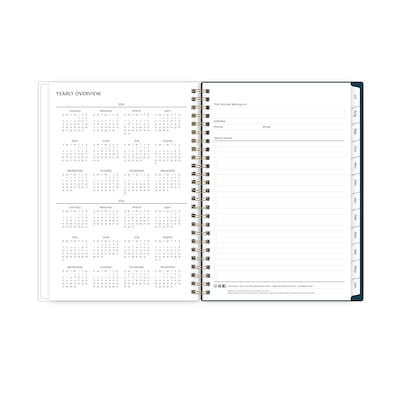 2025-2026 Blue Sky Greta 5.875" x 8.625" Academic Year Weekly & Monthly Planner, Plastic Cover, Multicolored (136482-A26)