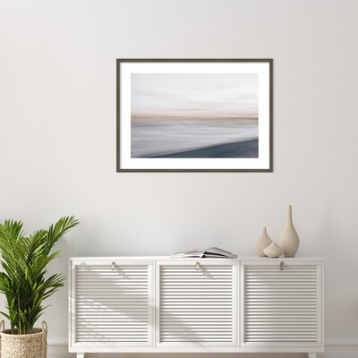 Amanti Art Waves Move Me I by Nathan Larson Wood Framed Wall Art Print, 41" x 30" (A42675534952)