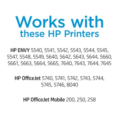 HP 62 Tri-Color Standard Yield Ink Cartridge, Print Up to 165 Pages (C2P06AN#140)