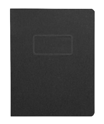 Oxford Paper Report Cover, Large 2 Prong Fastener, Letter, 3 Capacity, Black, 25/Box