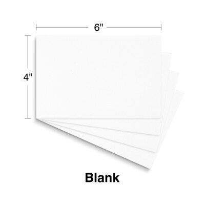 Tru Red 4 x 6 White Blank Index Cards - 500 ct