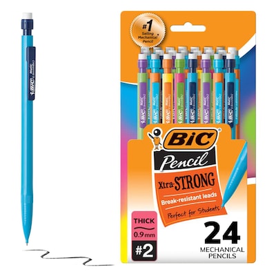 BIC Mechanical Pencil Kit, 24 Velocity + 1 Break Resistant, 0.7mm Lead,  25-count