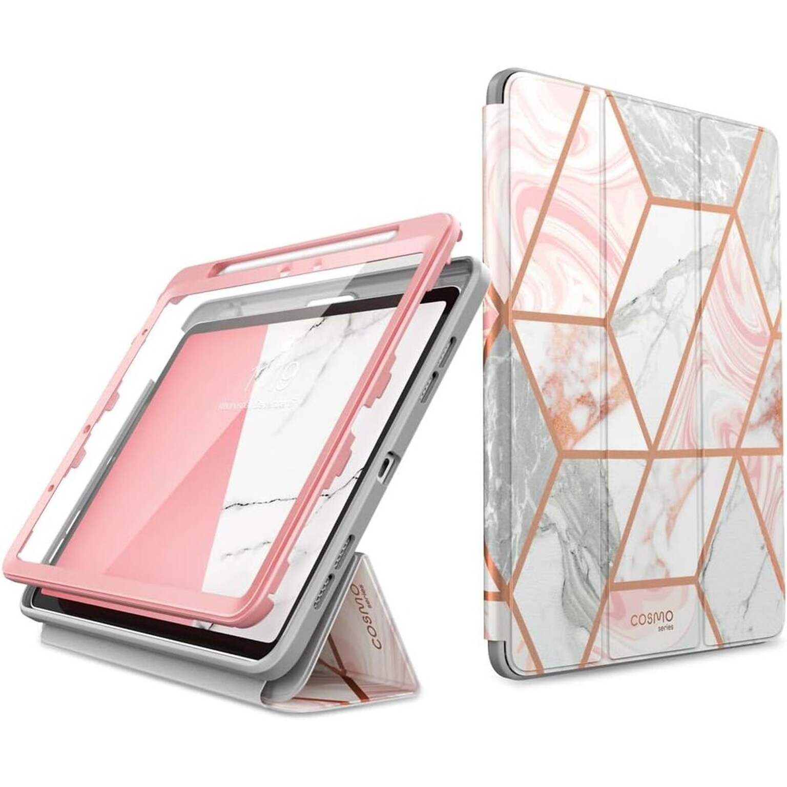 i-Blason Cosmo Plastic 11 Fashion Case for iPad Air 11 6th Generation, Marble