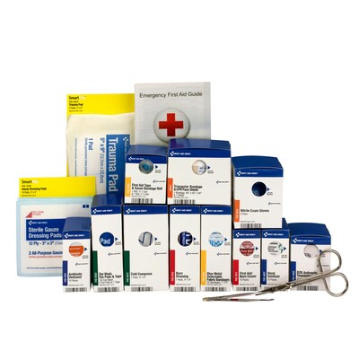 First Aid Only SmartCompliance Medium Food Service Metal First Aid Kit Refill, ANSI A, 25 People (90