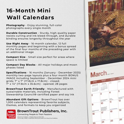 2025 BrownTrout Taylor Swift OFFICIAL 7" x 14" Monthly Mini Wall Calendar (9781975479466)