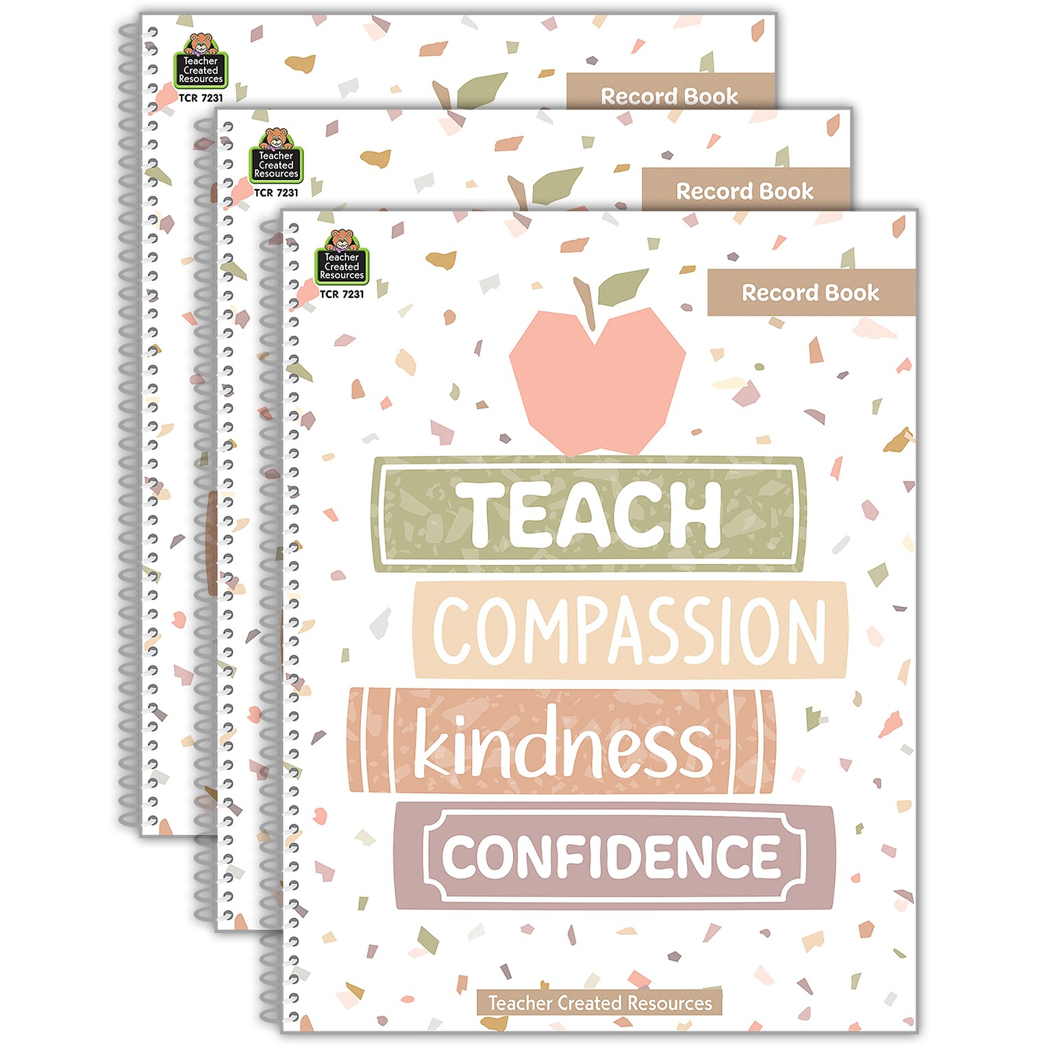 Teacher Created Resources Terrazzo Tones Record Book, 3/Bundle (TCR7231-3)