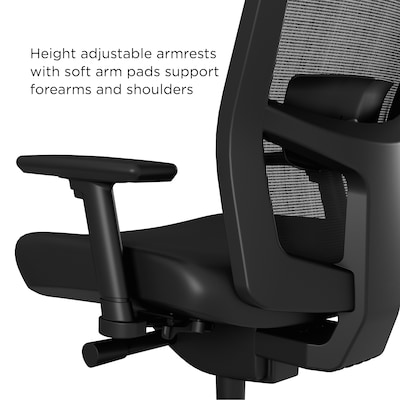 Workplace2.0™ 500 Series Vinyl and Mesh Task Chair, Black (51974)